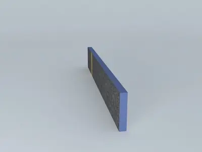 ART 1 bar with stripe Free 3D model