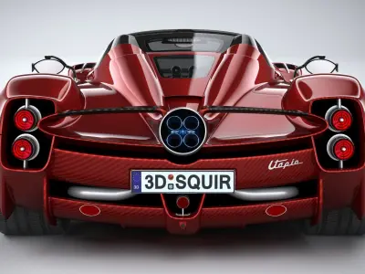 Pagani Utopia Roadster 2025 3D model