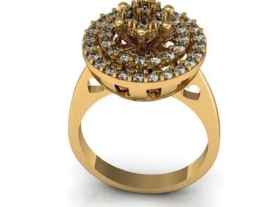 daimond ring 3D print model