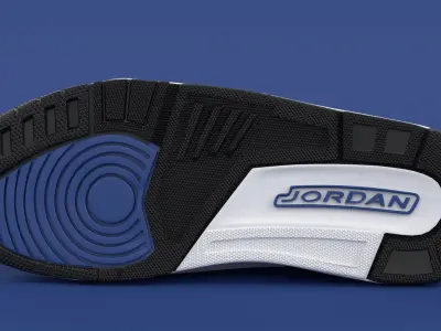 Air Jordan Legacy 312 Low Game Royal Low-poly 3D model