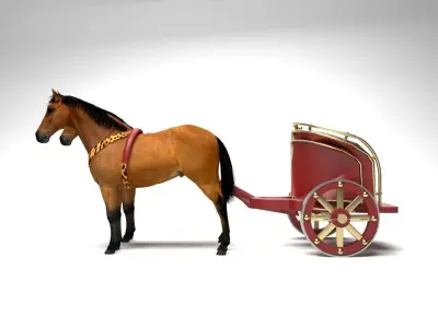 Roman War Chariot 3D model