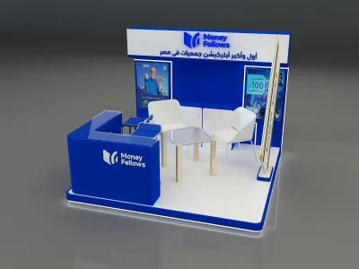 Booth Exhibition Stand a653e 3D model