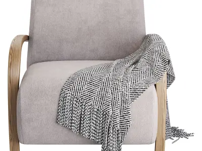 BOLERO UPHOLSTERED CHAIR 3D model