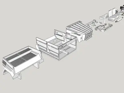 Volkswagen Safari or Thing PRINTABLE scale 1 to 10 3D print model