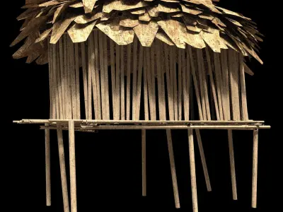 Forest House - PBR - Textured Low-poly 3D model