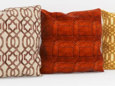 Set-134 three pillows 3D model