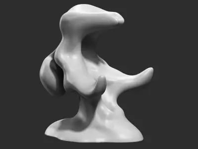 Modern Abstract Decorative sculpture 3d print model 58 3D print model