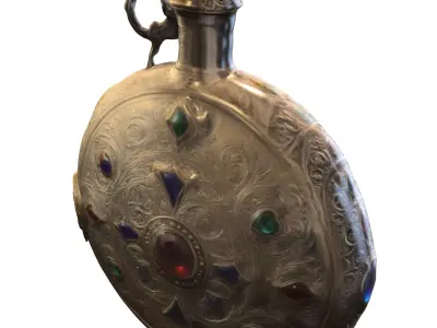 Ancient Gem Encrusted Flask 3D model