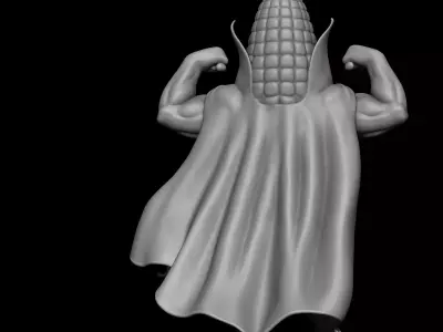 super corn 3D print model