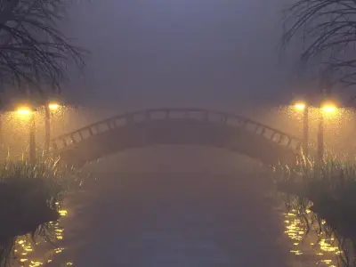 Foggy Nature 3D 3D model