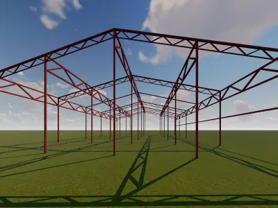 Metal Frame Free low-poly 3D model