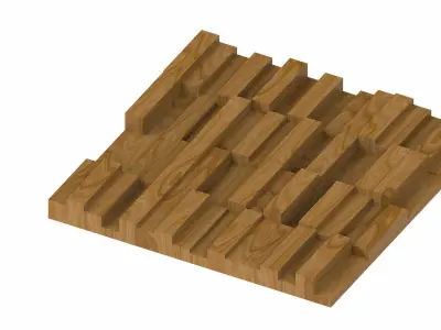 Decorative panel STL 3D model 12