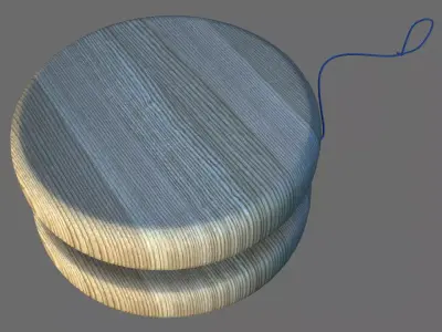 Yoyo wood 3D model