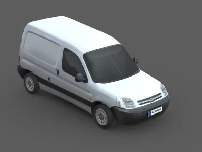 Citroen Berlingo Van 2013 Low-poly 3D model