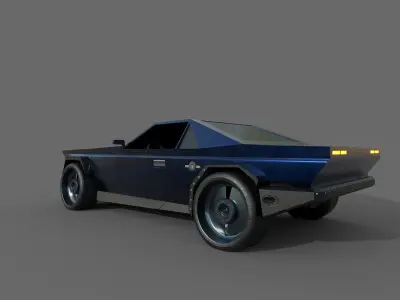 Muscle Car Lowpoly Low-poly 3D model