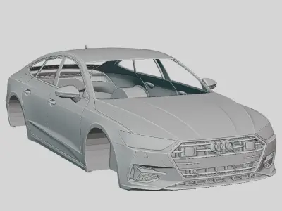 Audi A7 Sportback 2019 Printable Body 3D print model