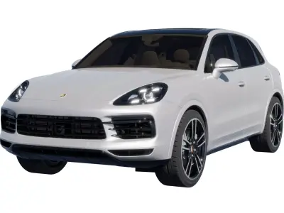 Car Rigged - Porsche Cayenne 3D model