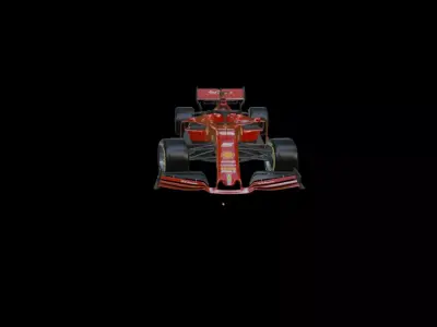 2019 Ferrari F1  Low-poly 3D model