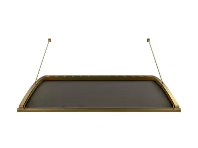 Motorized Pergola 6 brass furniture matte 3D model