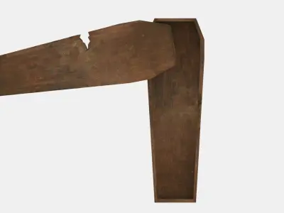 2 Coffin adapted post apocaliptic scenaries UE4 Unity Low-poly 3D model