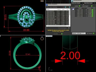 Jewelry Diamond Ring 3D Print Model  3D print model purchase