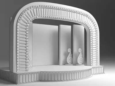 Wedding Stage 3D model