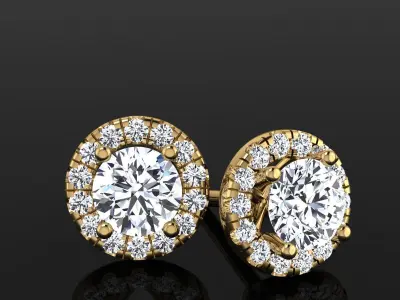 Earrings 3D model shop