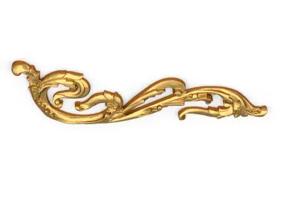 Classic carved decor ornament 397 3D model