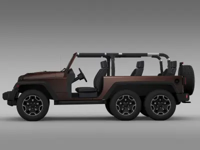 Jeep Wrangler Rubicon 6x6 2016 3D model