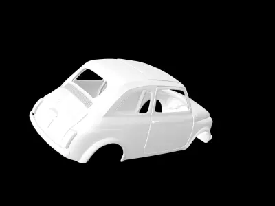 Fiat 500 3D print model