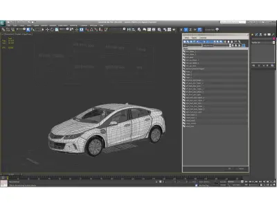 Generic Hybrid Car Rigged 3D model