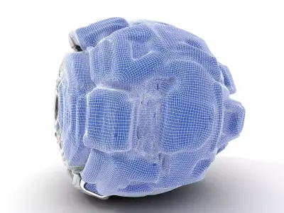 Futuristic SciFi Energy Core model pack Low-poly 3D model