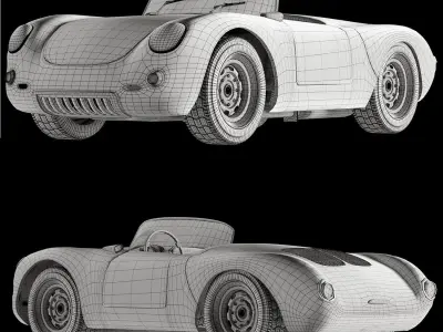 Porsche Spyder 550 3D model