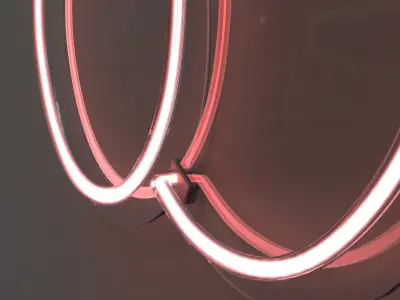 Cherries - Neon Sign 3D model