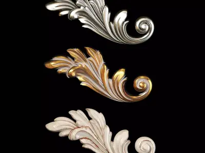 Classic carved 096 3D model