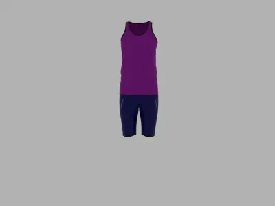 Sport Suit Low-poly 3D model shop