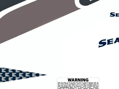 Printable High Resolution NFL Helmet Decals Pack 3 3D print model