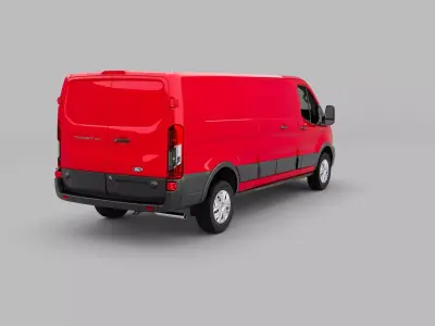 ford transit 350 Low-poly 3D model