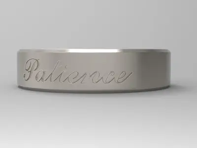 Patience Ring Platinum 3D print model