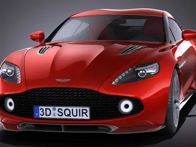 Aston Martin Vanquish Zagato 2017 3D model