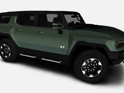 GMC Hummer EV 2023 SUV Gameready Low-poly 3D model