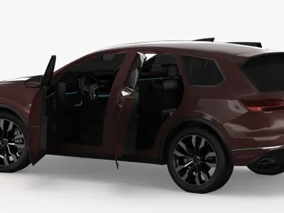 Volksvagen Touareg 2019 Low-poly 3D model