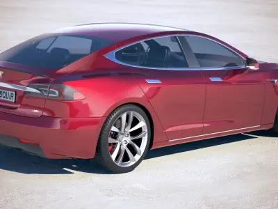 Tesla Model S P100D 2018 3D model