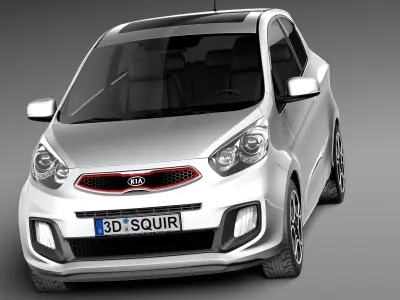 Kia Picanto 2013 3-door 3D model