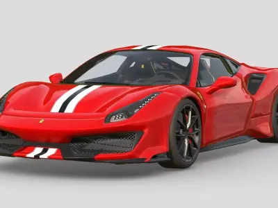 Ferrari 488 Pista 3D model