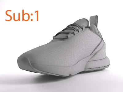 Nike Air Max 270  Low-poly 3D model