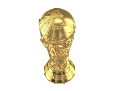 FIFA World Cup Trophy Low Poly 3D model