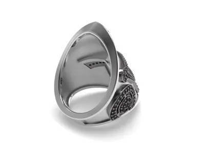 Spartan helmet Ring - Jewelry 3D - AN-627 3D print model