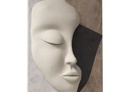 Decorative panel face 4 3D model