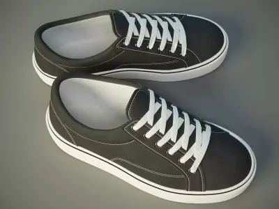 Shoes sneakers PBR Low-poly 3D model
